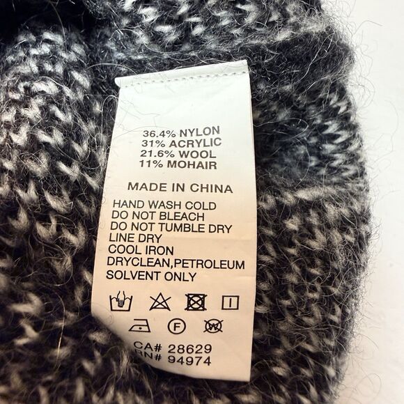 Stussy - Sweater Rolling Dice Mohair Wool Blend Size M Black & White Men’s - Picture 6 of 6